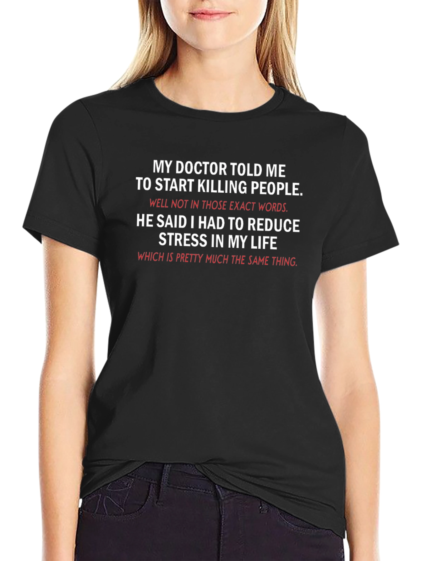 Funny Killing People Stress Relief T-Shirt