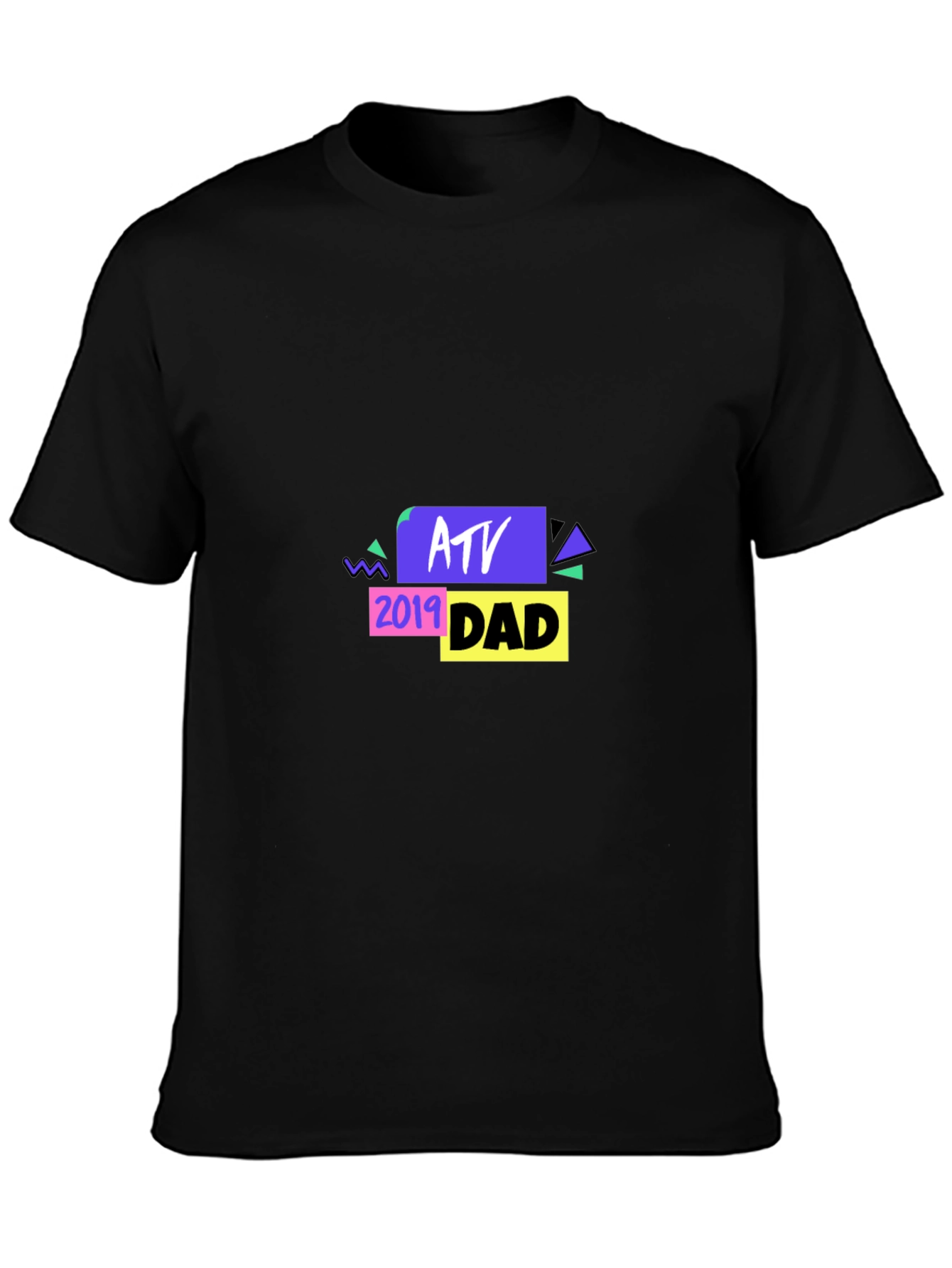 ATV Dad 2019 Black T-Shirt - Graphic Tee