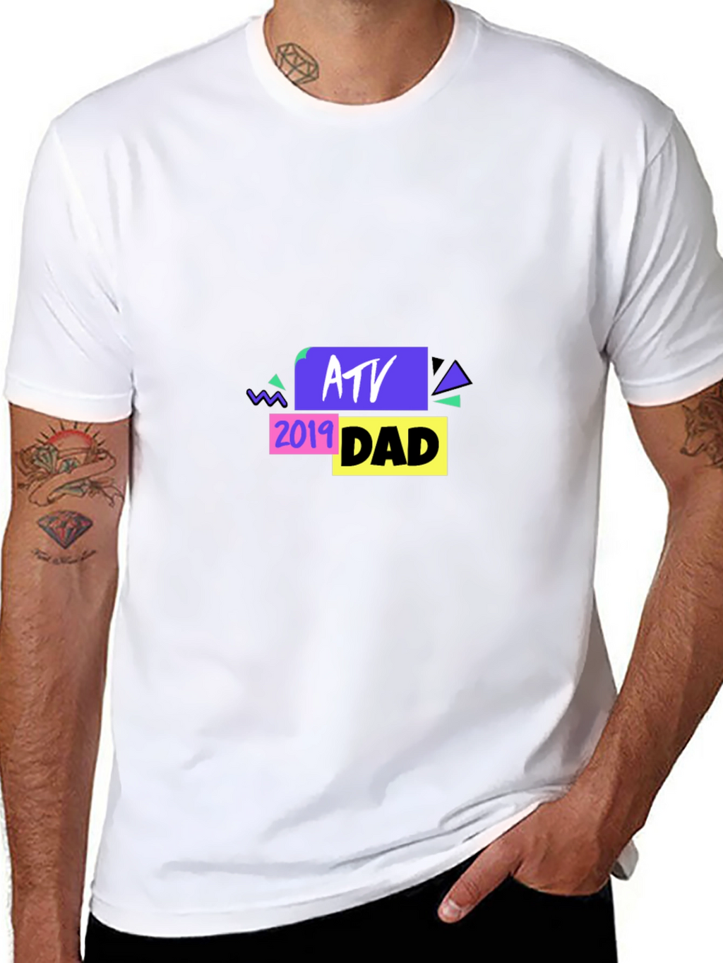 ATV Dad 2019 Black T-Shirt - Graphic Tee