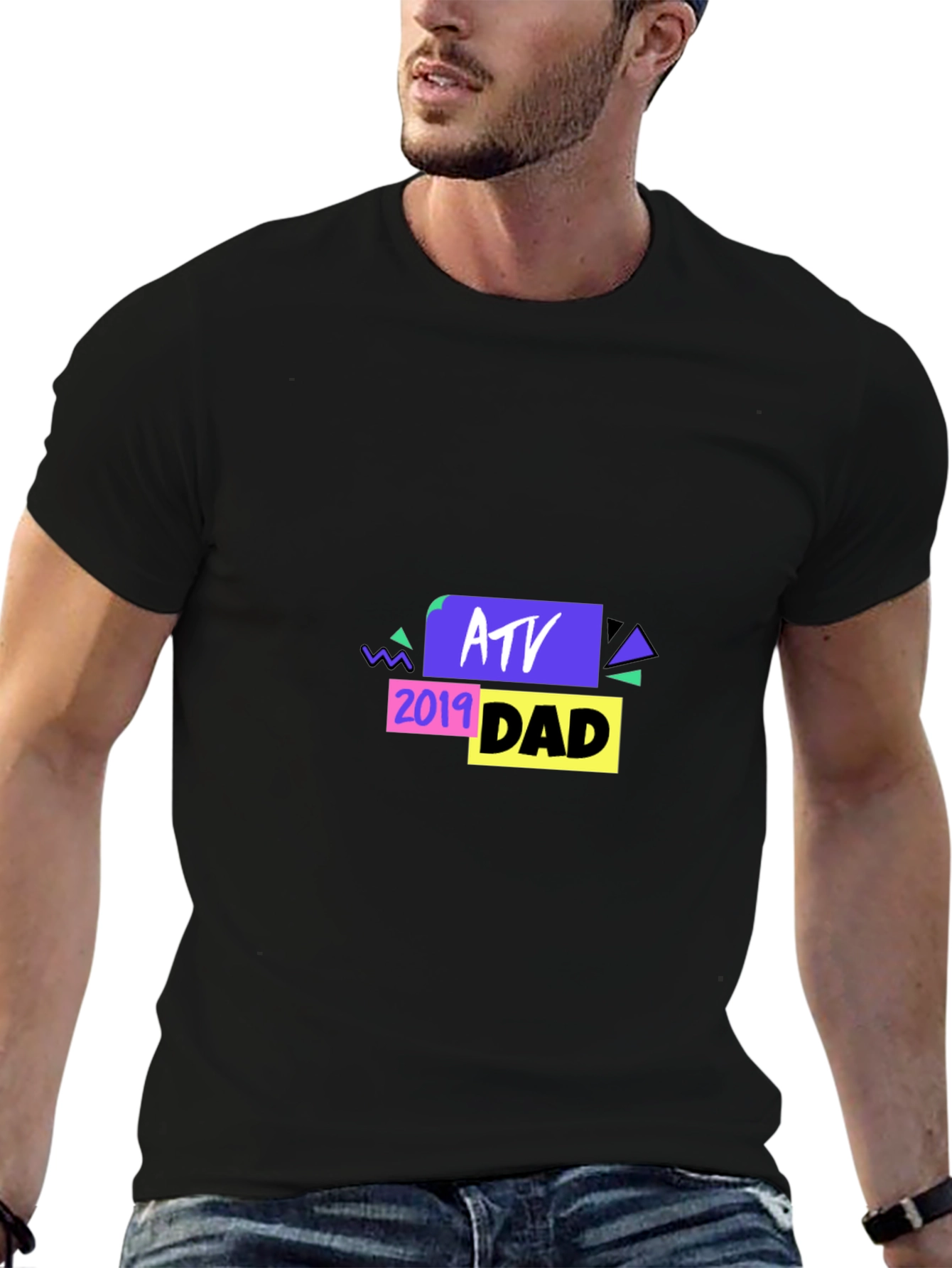 ATV Dad 2019 Black T-Shirt - Graphic Tee