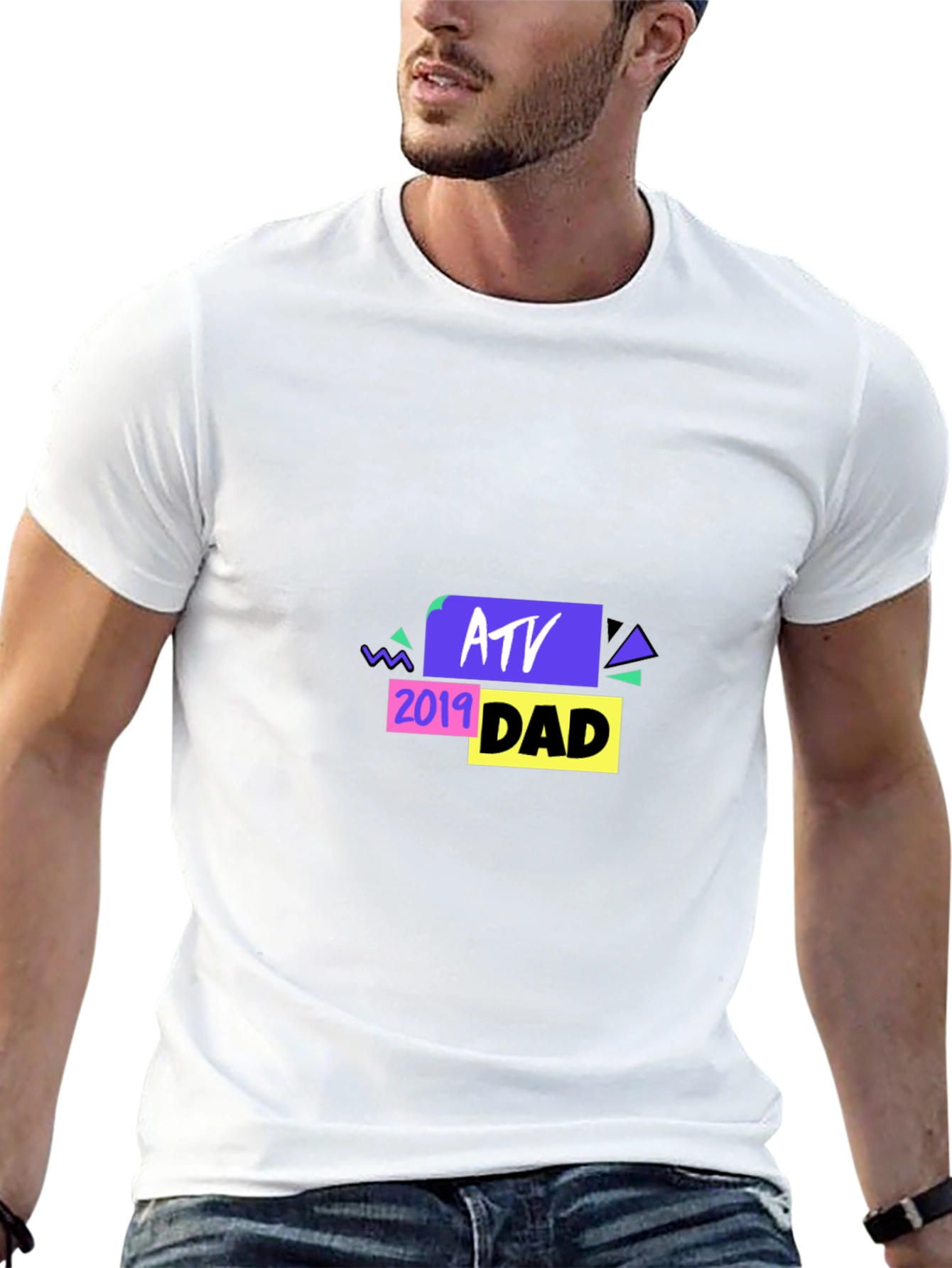 ATV Dad 2019 Black T-Shirt - Graphic Tee
