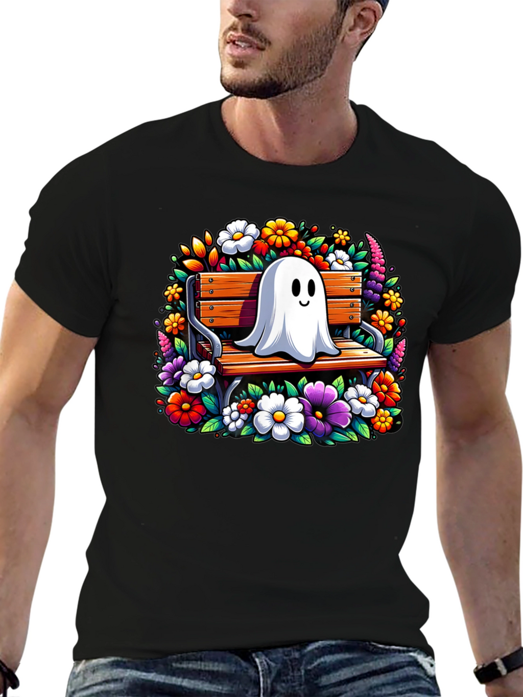 Ghost on Bench Graphic Tee