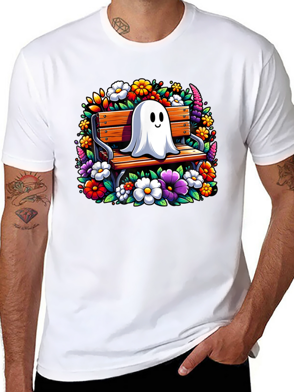 Ghost on Bench Graphic Tee
