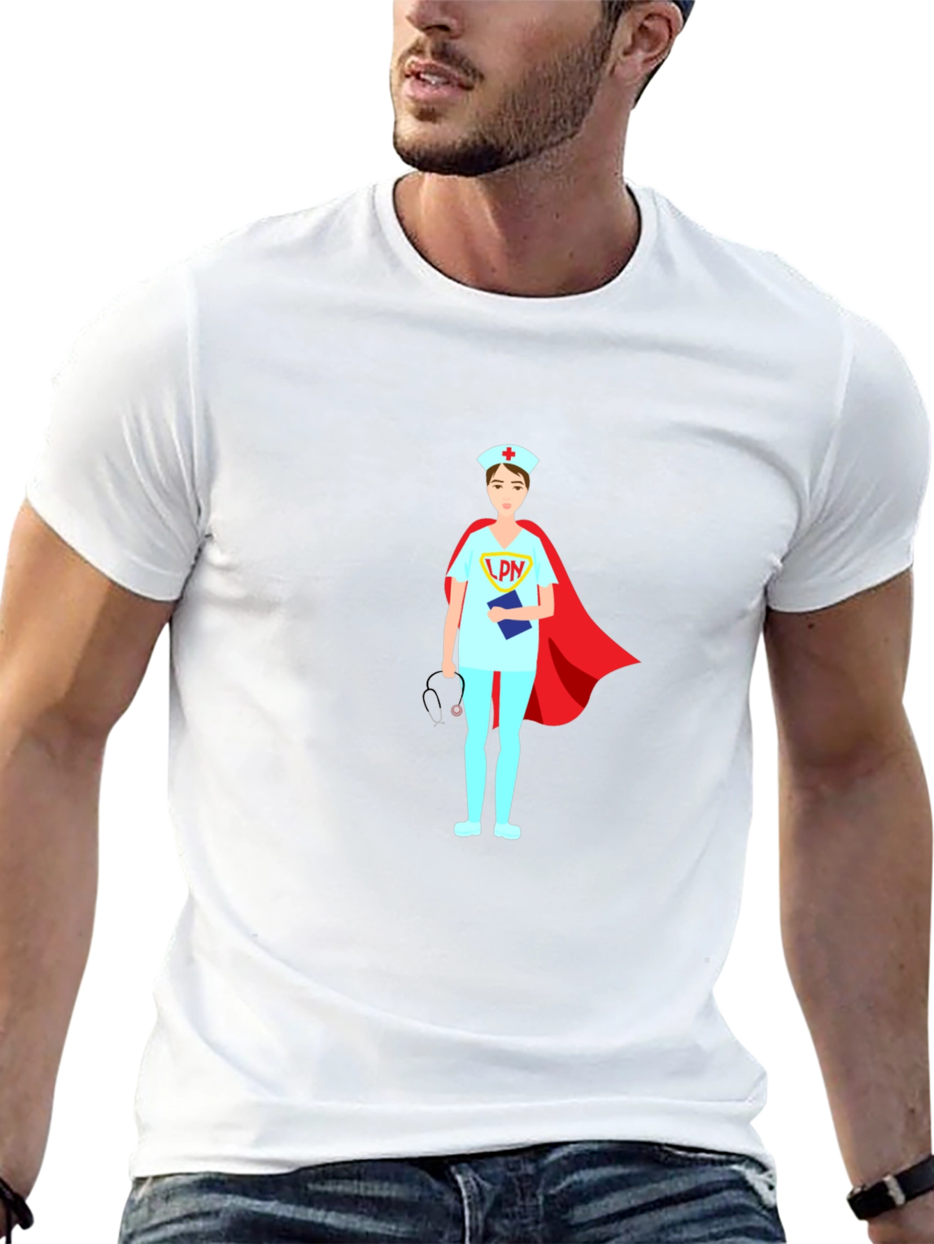 Nurse Superhero T-Shirt LPN Design