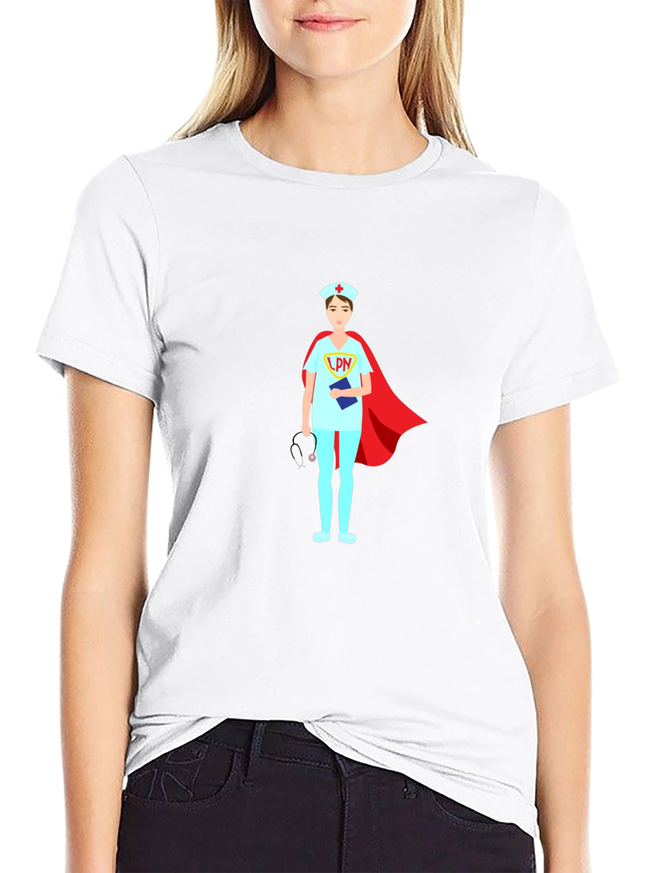 Nurse Superhero T-Shirt LPN Design