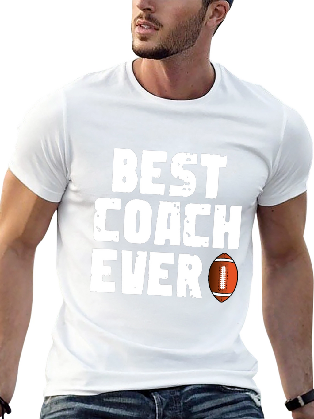 Best Coach Ever Football T-Shirt