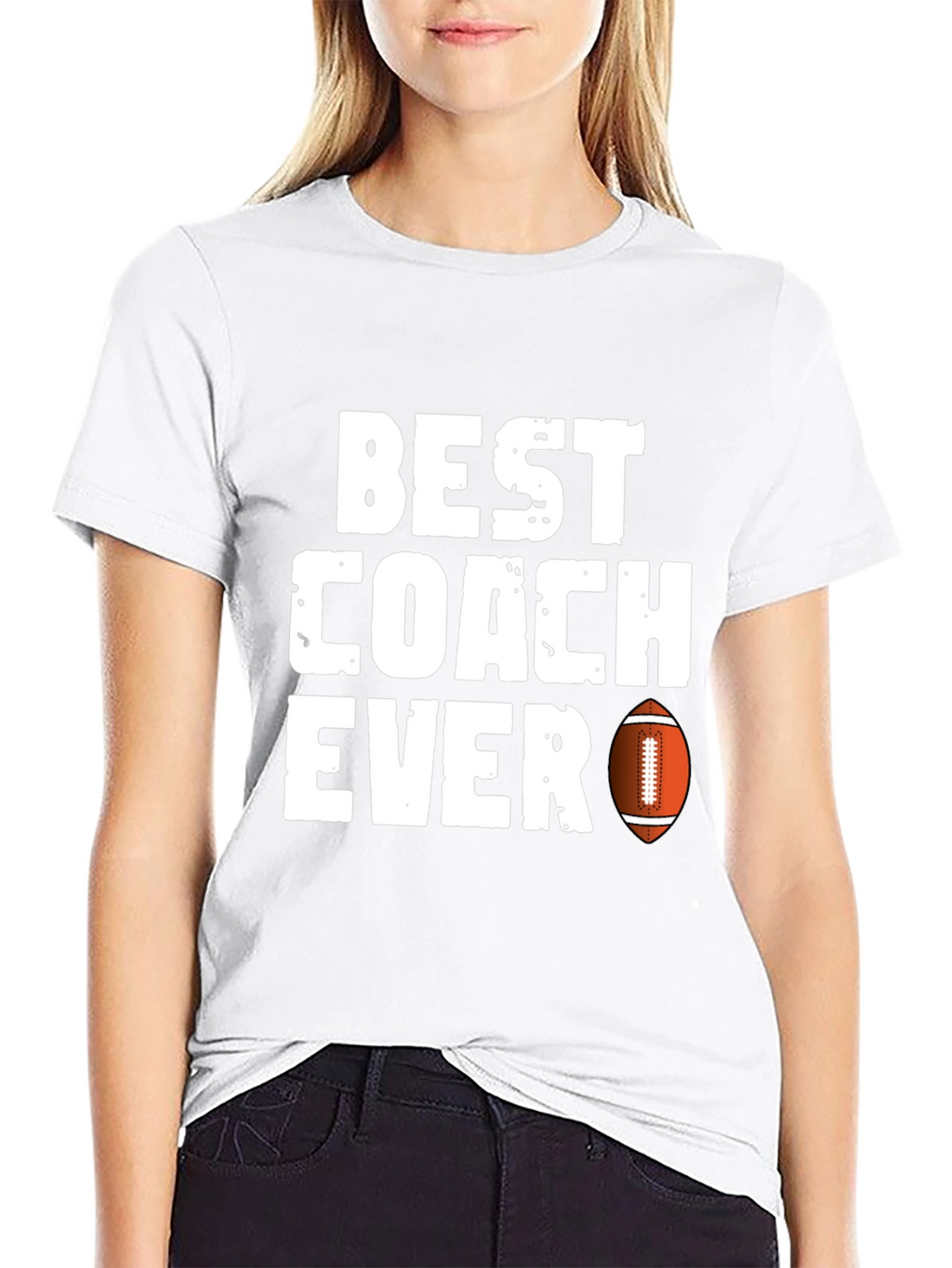 Best Coach Ever Football T-Shirt