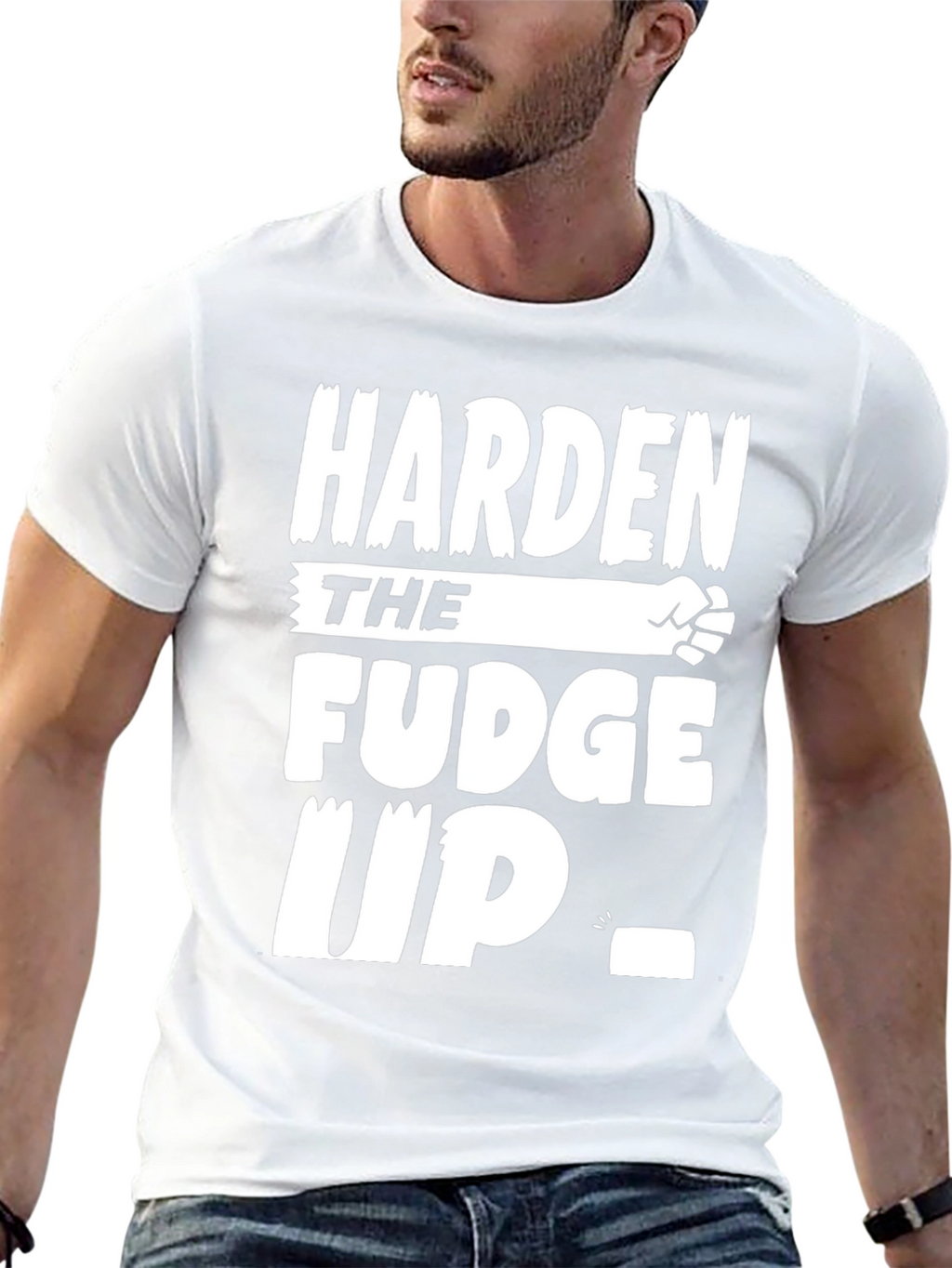 Harden the Fudge Up Black T-Shirt