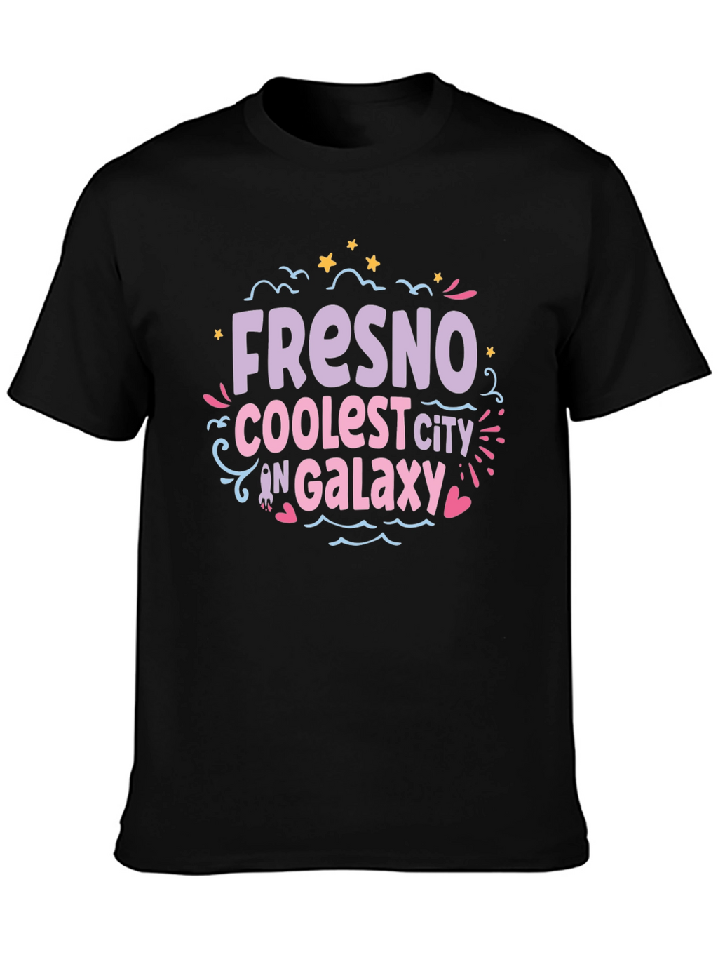 Fresno Coolest City in Galaxy Graphic Tee
