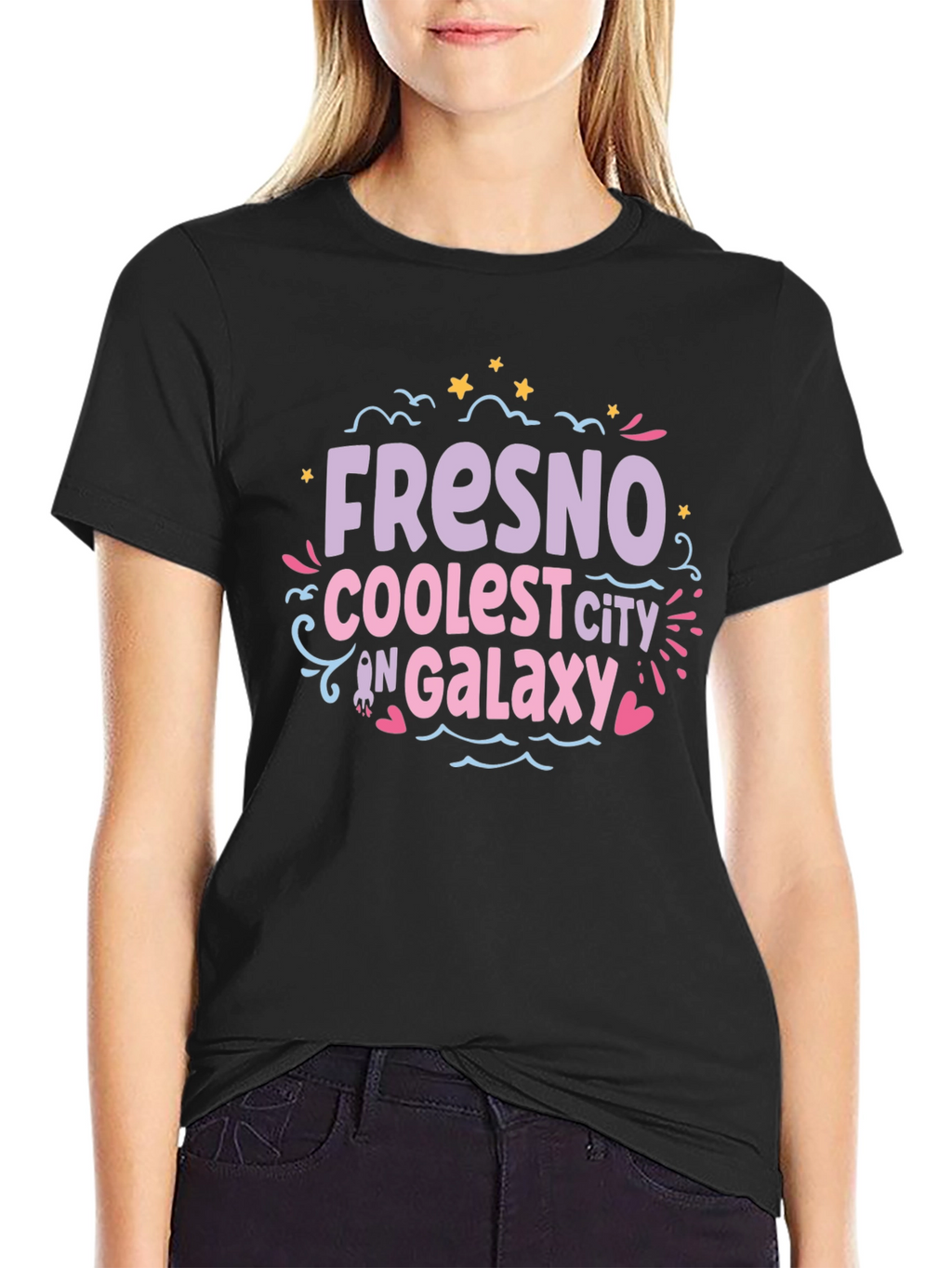Fresno Coolest City in Galaxy Graphic Tee