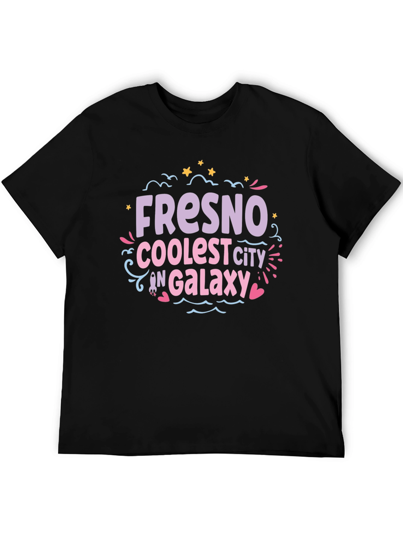 Fresno Coolest City in Galaxy Graphic Tee