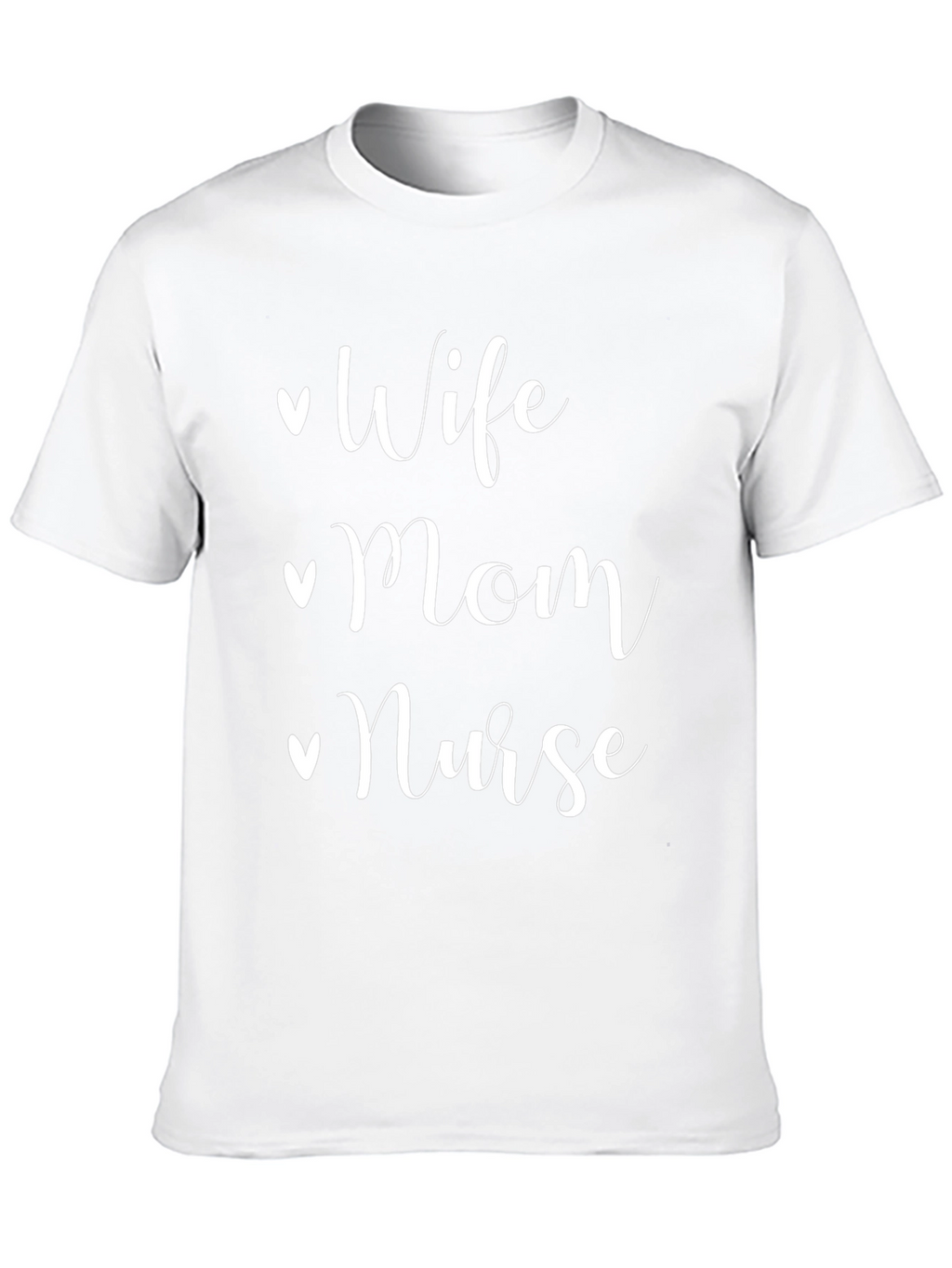 Wife Mom Nurse Black T-Shirt