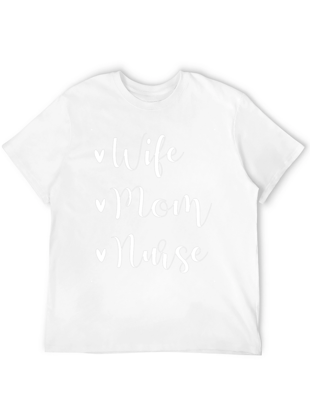 Wife Mom Nurse Black T-Shirt