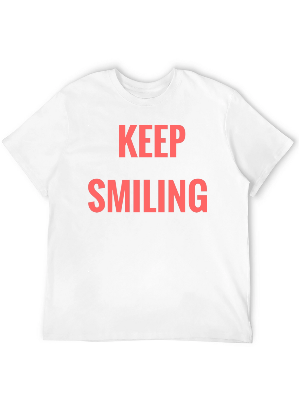 Keep Smiling Graphic Tee - Black Casual T-Shirt