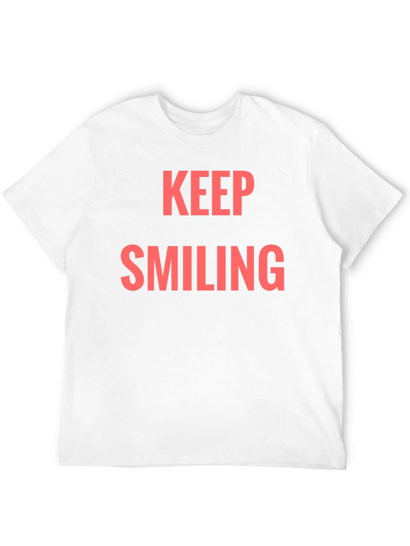 Keep Smiling Graphic Tee - Black Casual T-Shirt