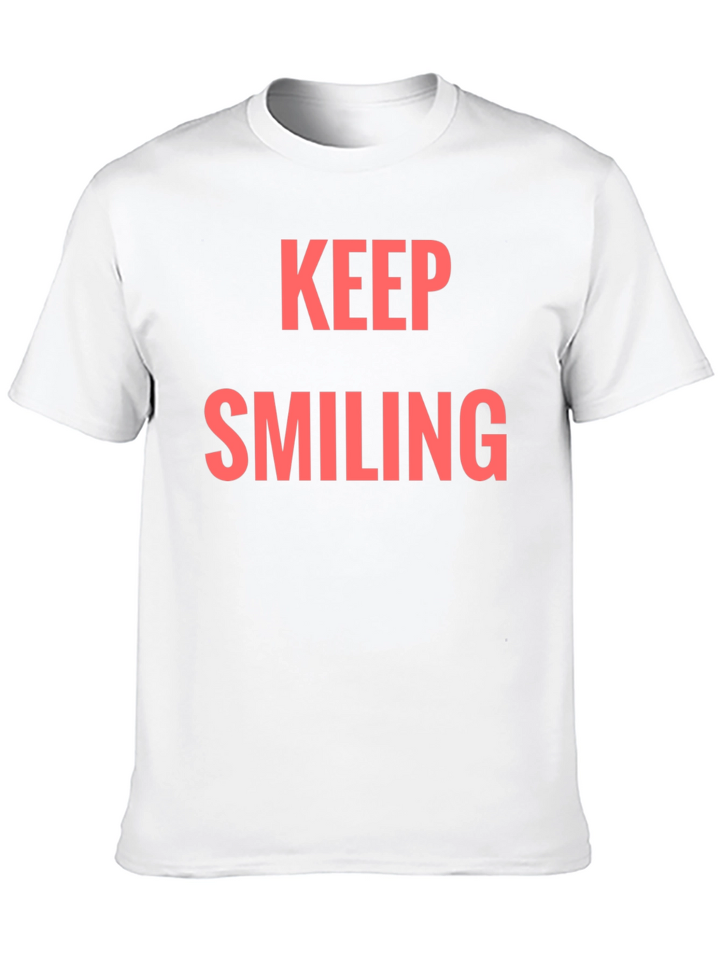 Keep Smiling Graphic Tee - Black Casual T-Shirt