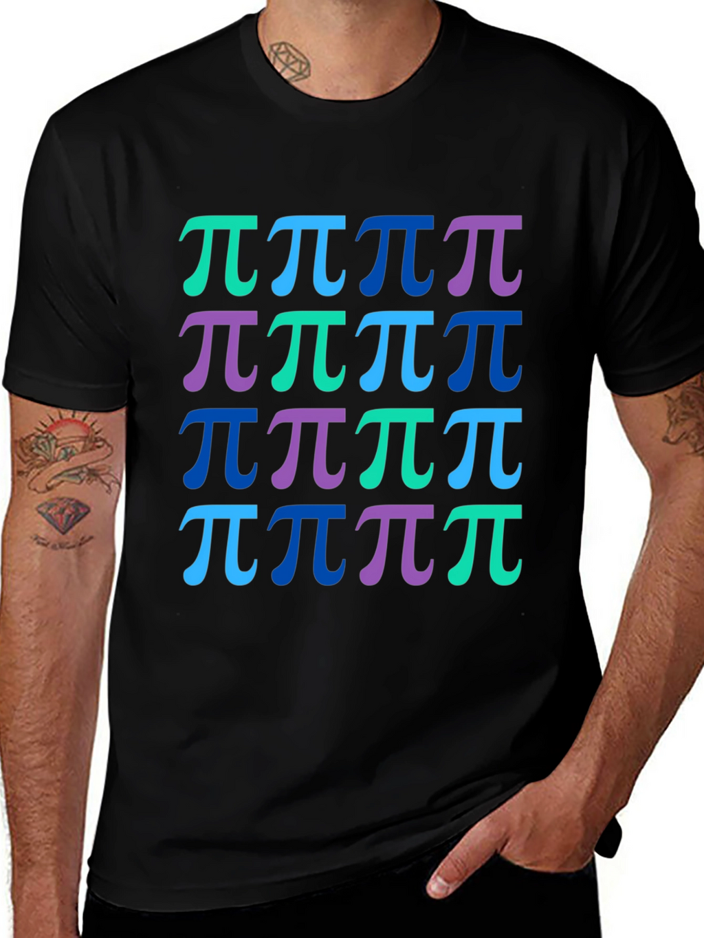 Pi Symbol Pattern T-Shirt
