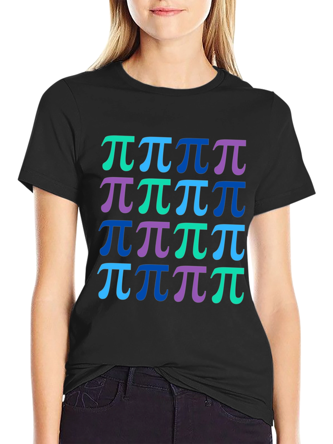 Pi Symbol Pattern T-Shirt