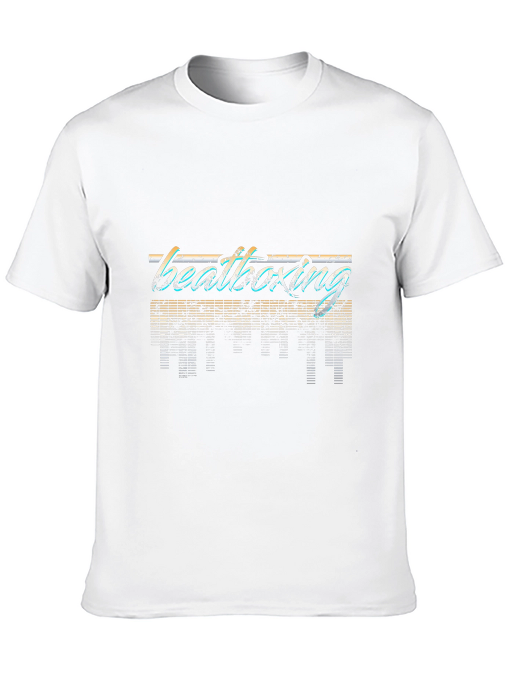 Retro Beatboxing Graphic Tee - Black Casual T-Shirt