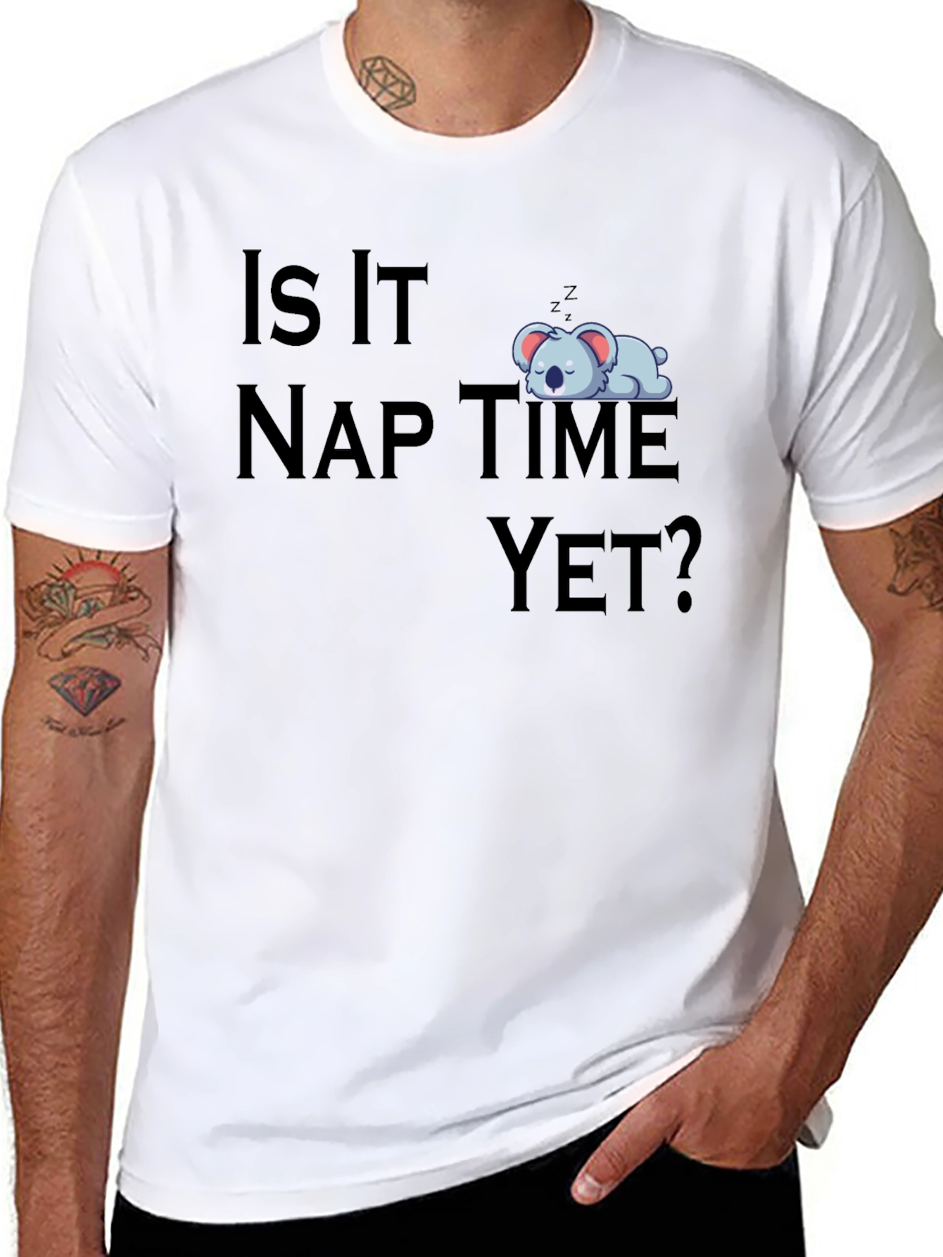 Nap Time Koala Bear Graphic T-Shirt