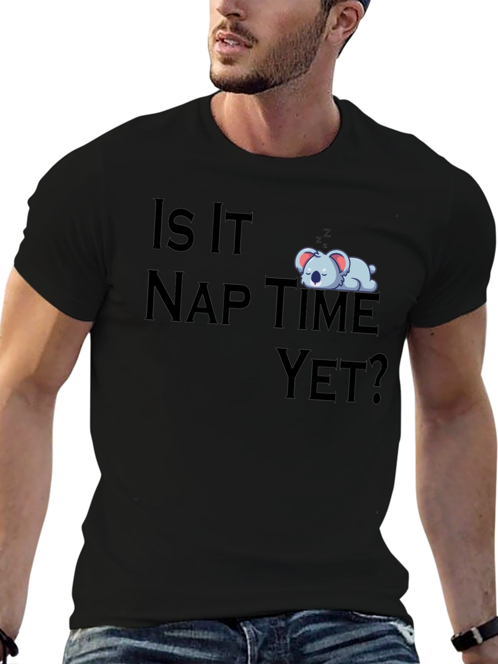 Nap Time Koala Bear Graphic T-Shirt