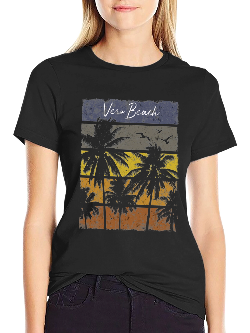 Vero Beach Palm Tree Graphic T-Shirt - Vacation Ready