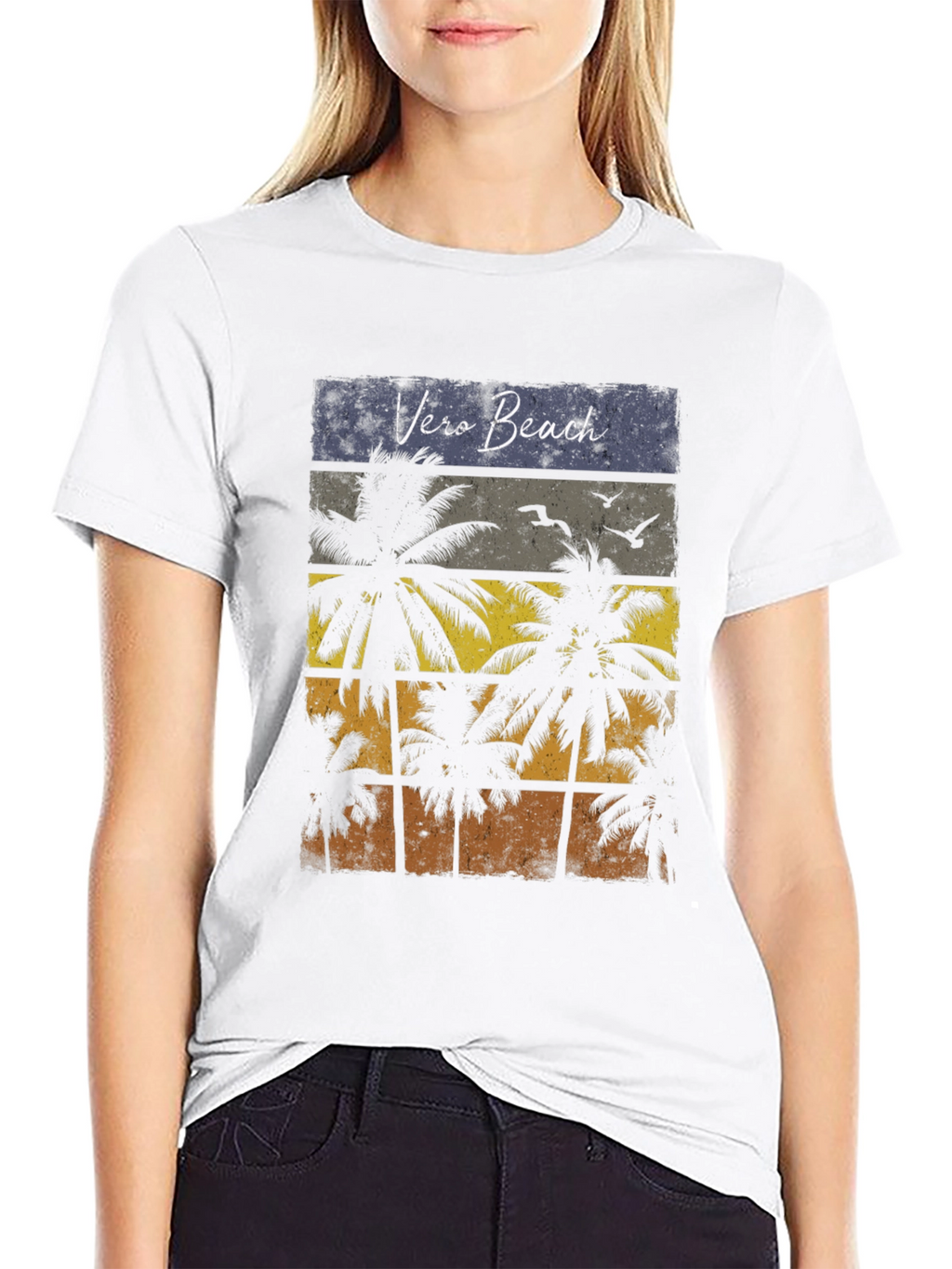 Vero Beach Palm Tree Graphic T-Shirt - Vacation Ready