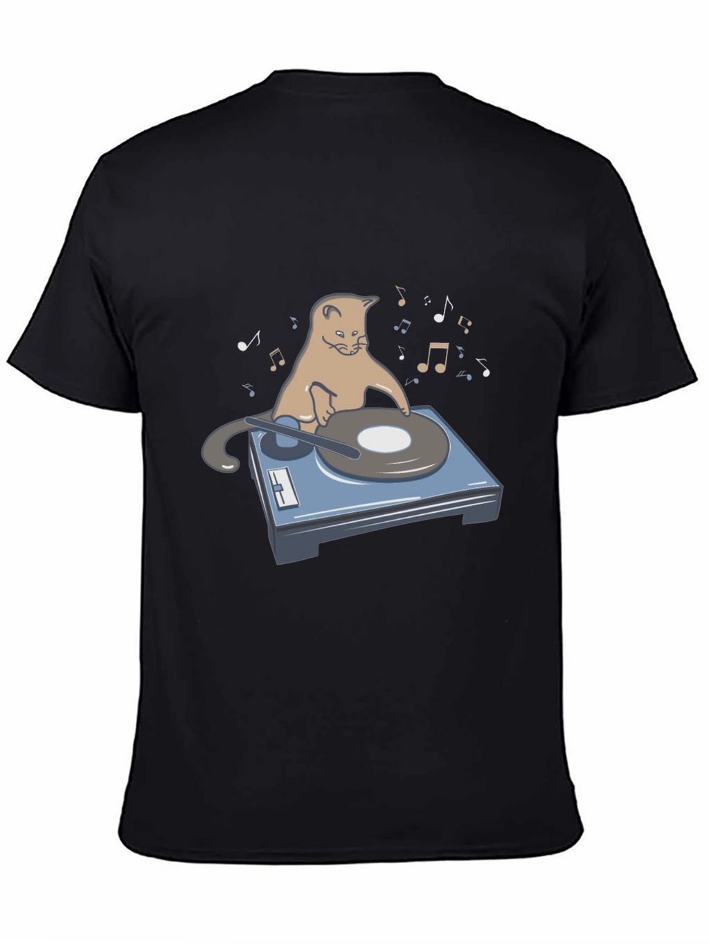DJ Cat Graphic T-Shirt - Music Lover Tee