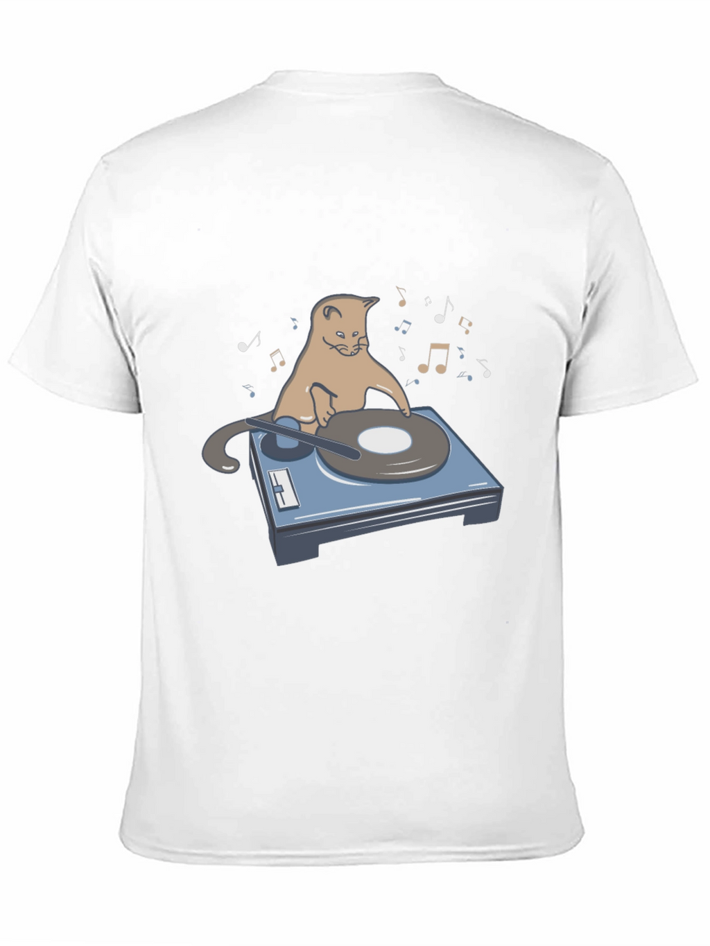 DJ Cat Graphic T-Shirt - Music Lover Tee