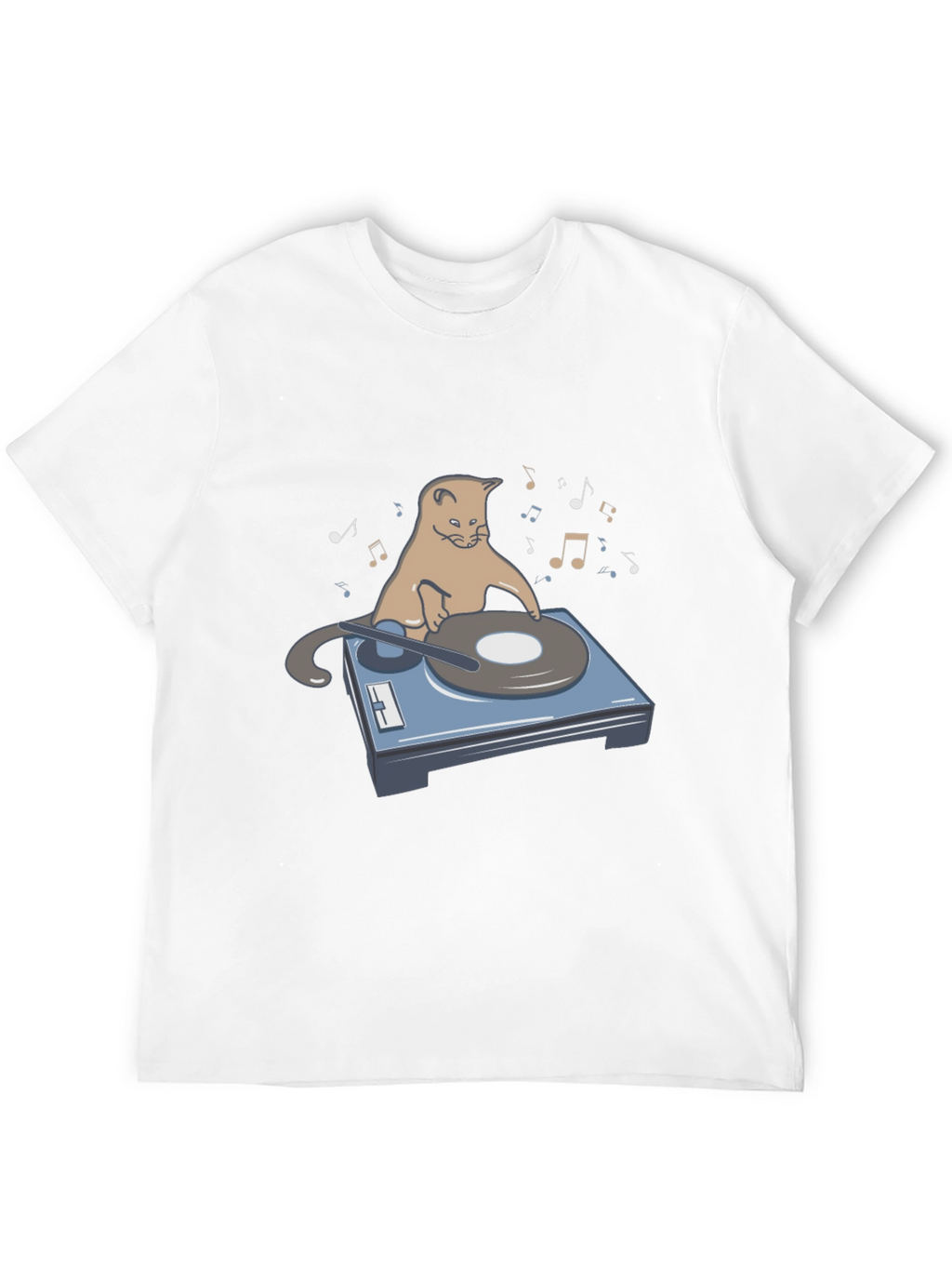 DJ Cat Graphic T-Shirt - Music Lover Tee