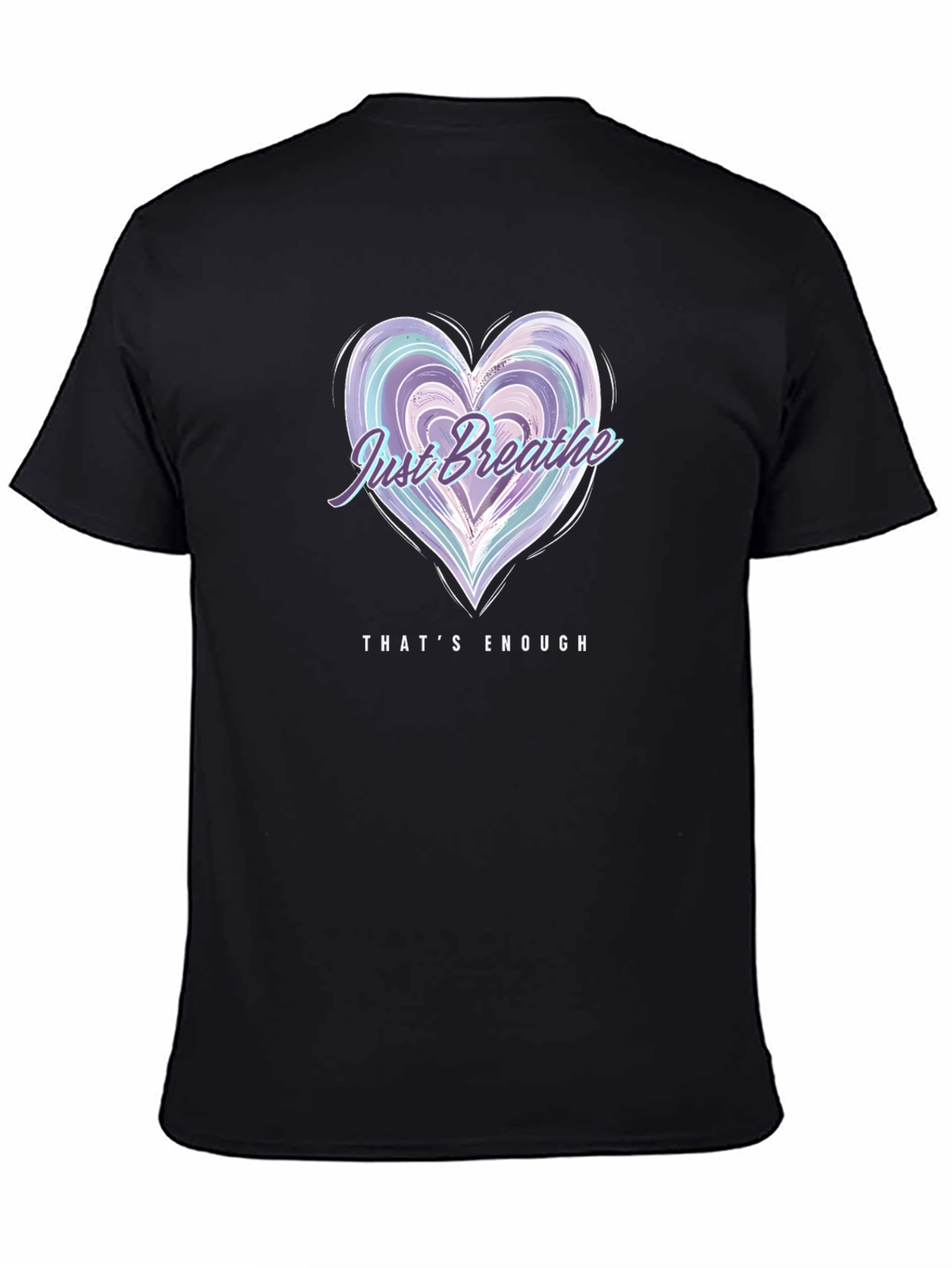 Just Breathe Heart Graphic Tee