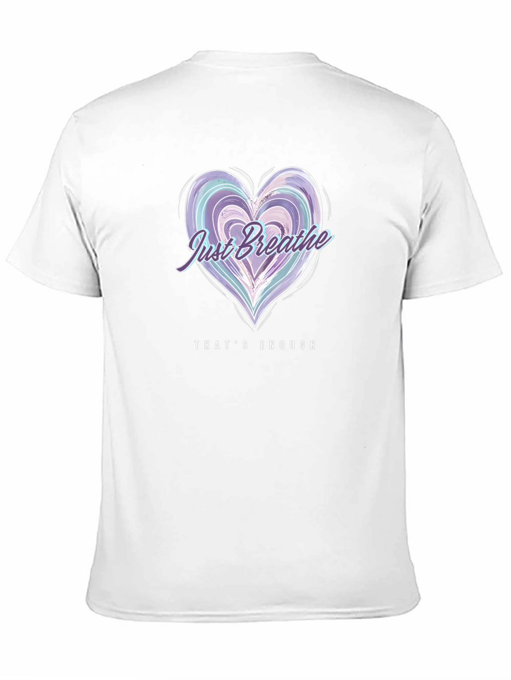 Just Breathe Heart Graphic Tee