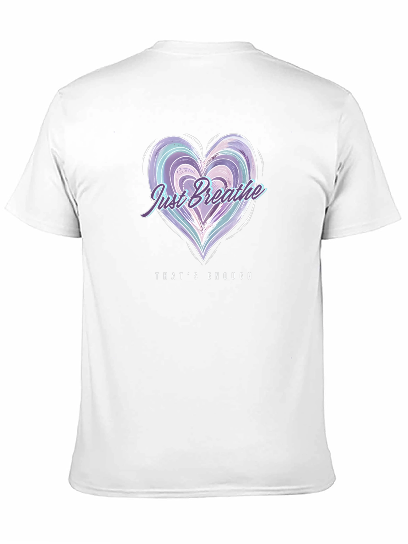 Just Breathe Heart Graphic Tee