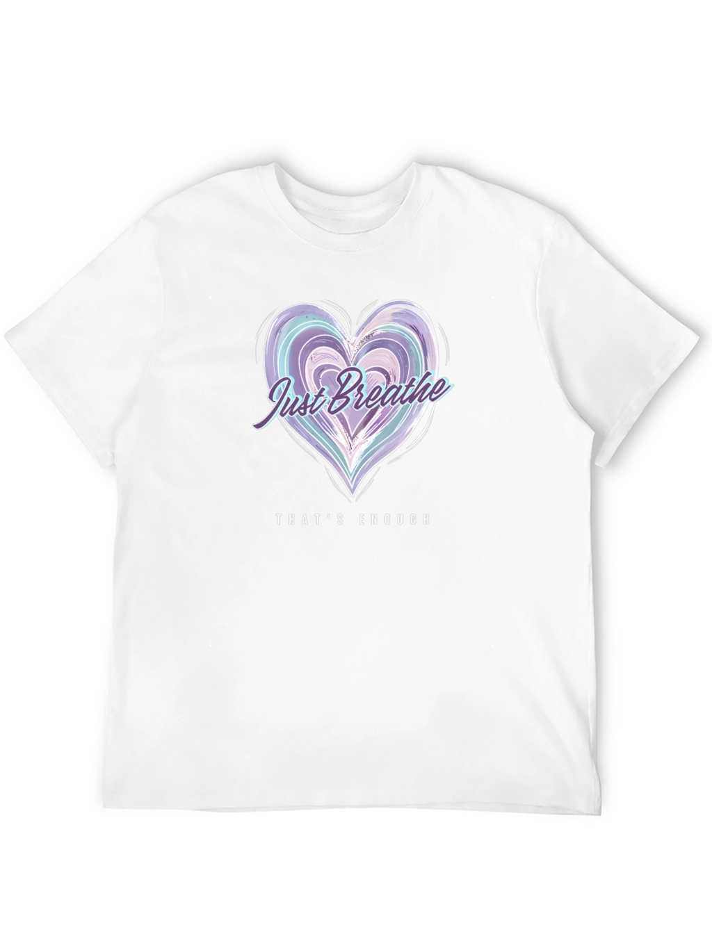 Just Breathe Heart Graphic Tee
