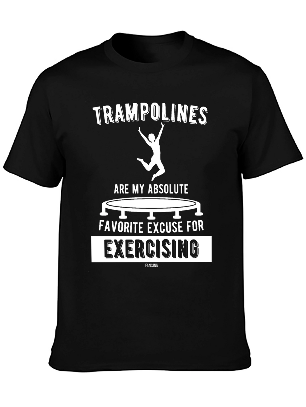 Trampoline Exercise T-Shirt Funny Graphic Tee