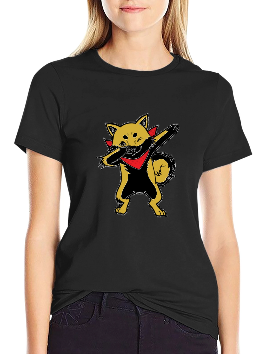 Dabbing Shiba Inu Graphic T-Shirt - Cool Dog Tee