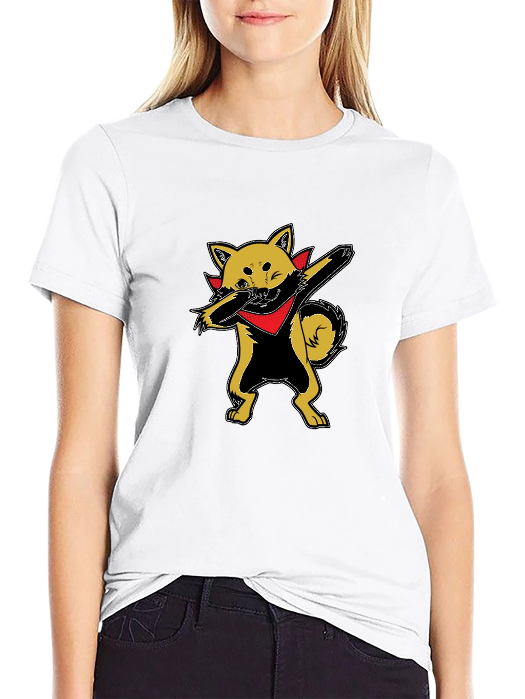 Dabbing Shiba Inu Graphic T-Shirt - Cool Dog Tee