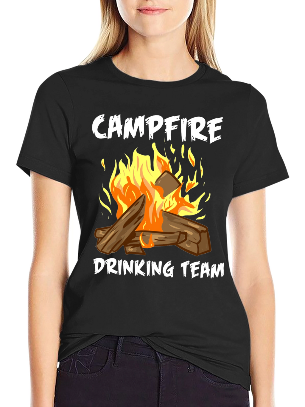 Campfire Drinking Team Graphic Tee