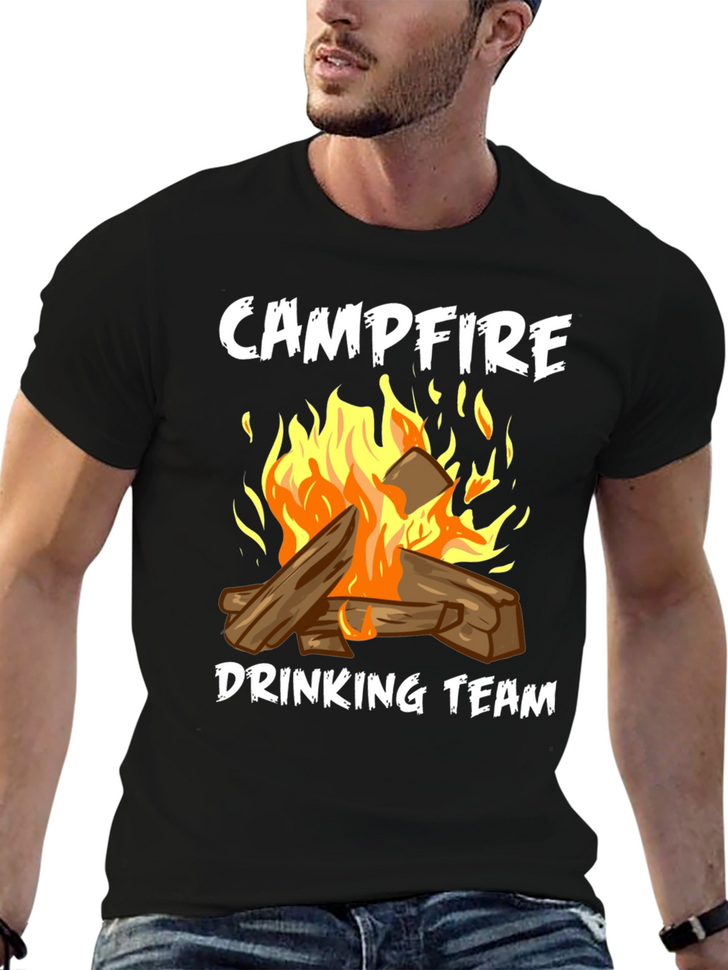 Campfire Drinking Team Graphic Tee