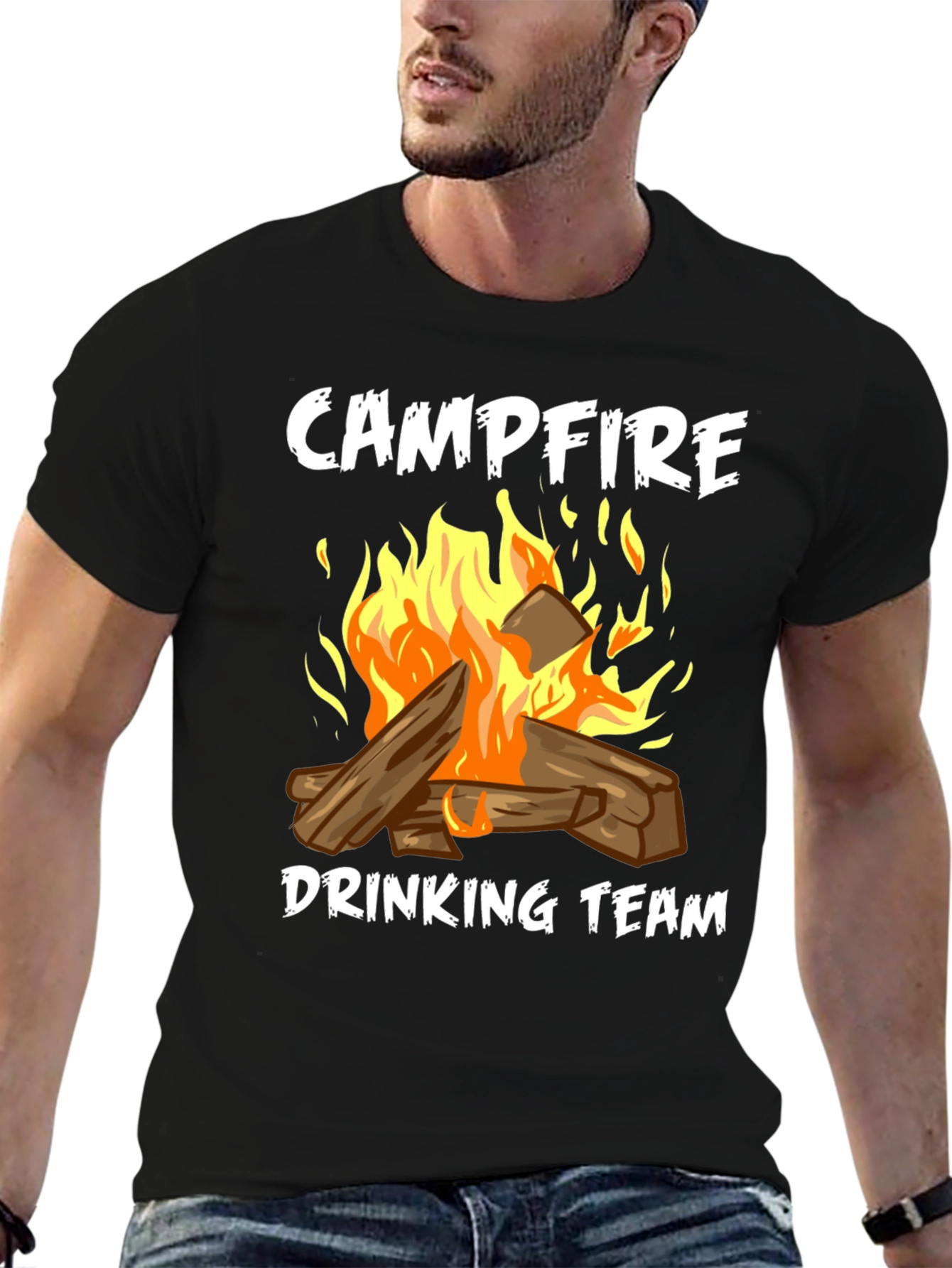 Campfire Drinking Team Graphic Tee
