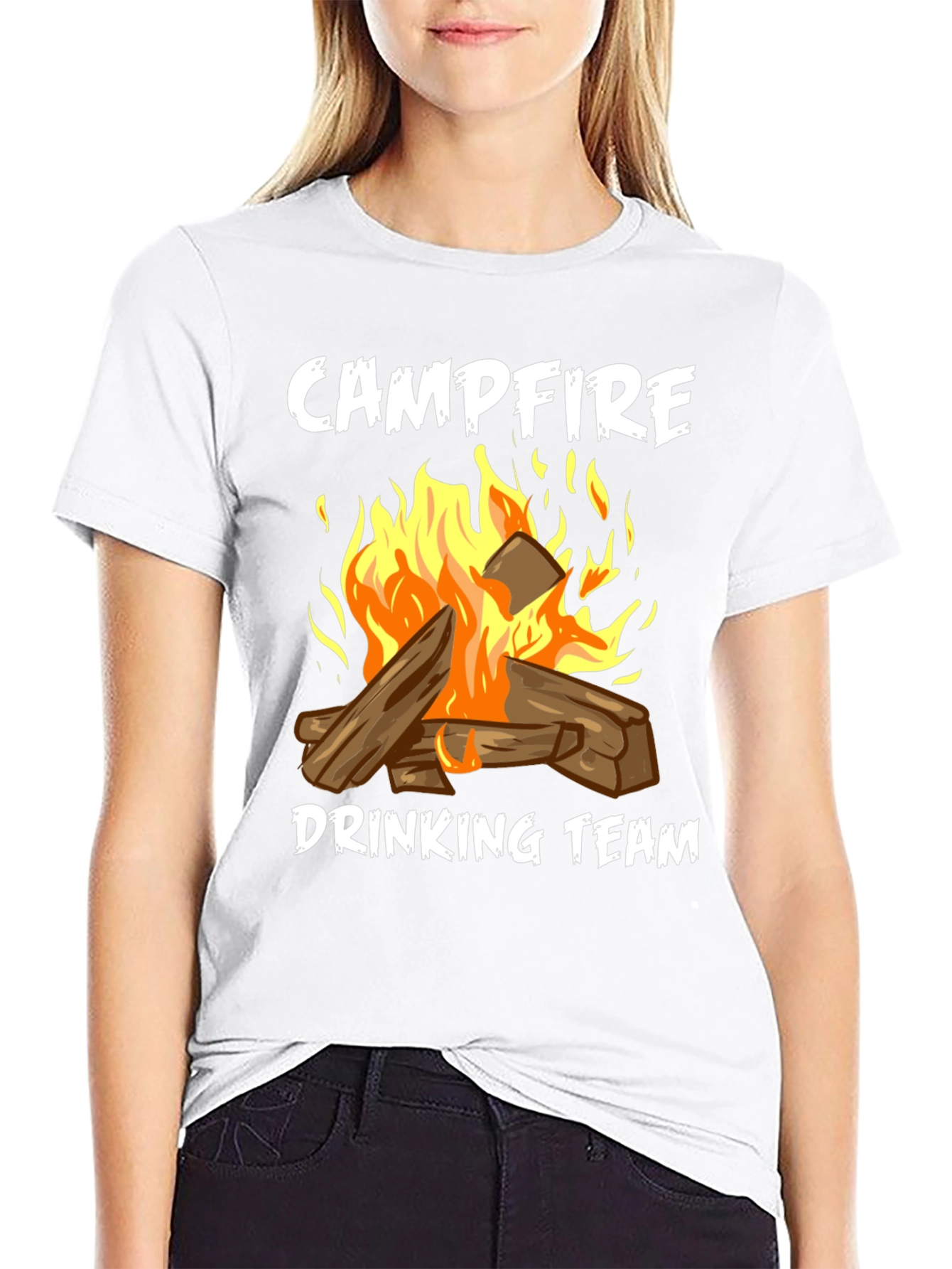 Campfire Drinking Team Graphic Tee