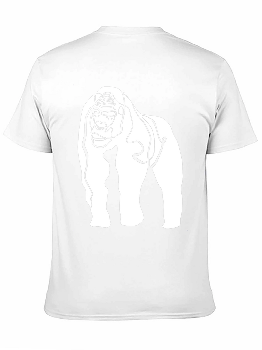 Gorilla Line Art Graphic Tee - Modern Style