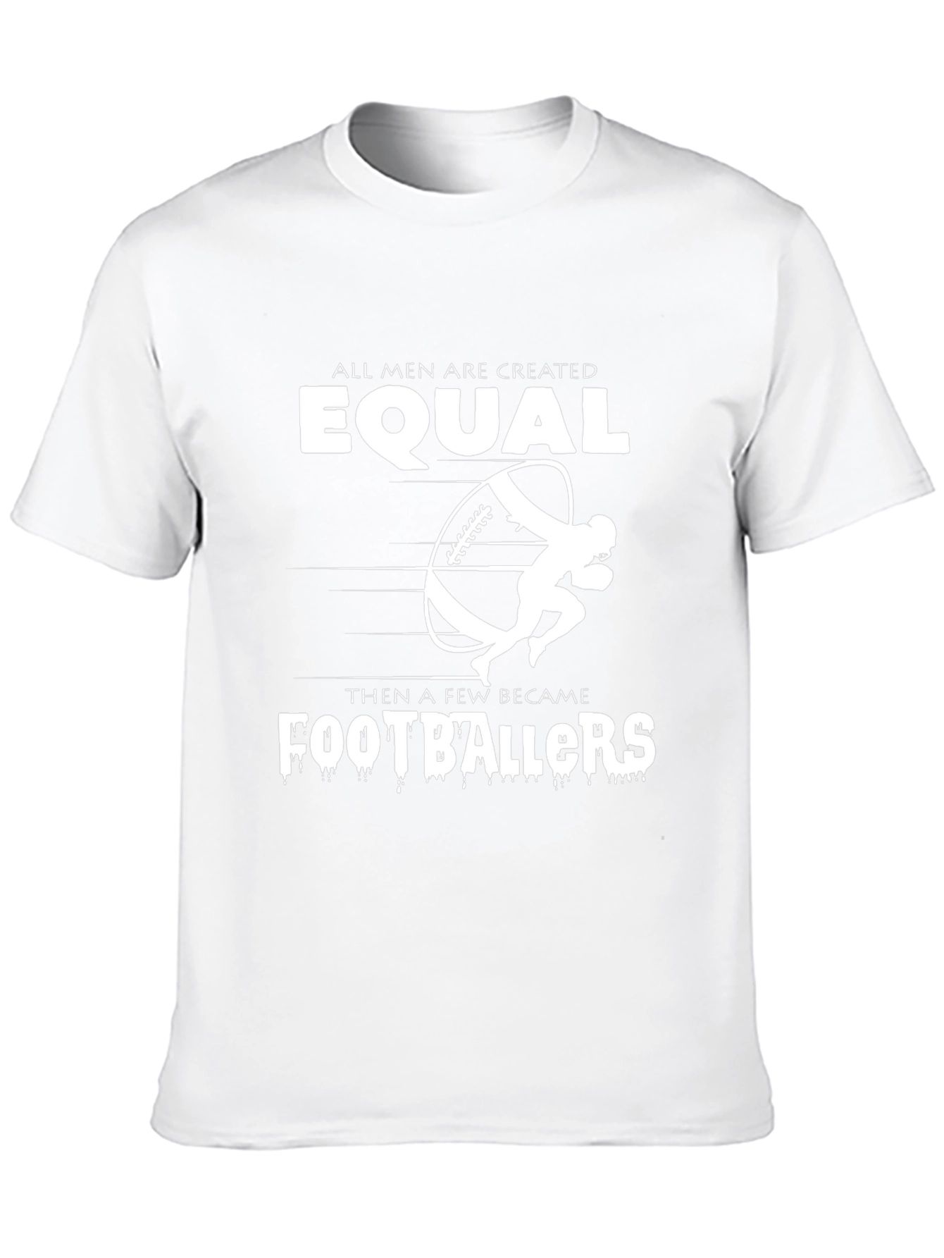 Equal Footballers Graphic Tee - Black Cotton T-Shirt