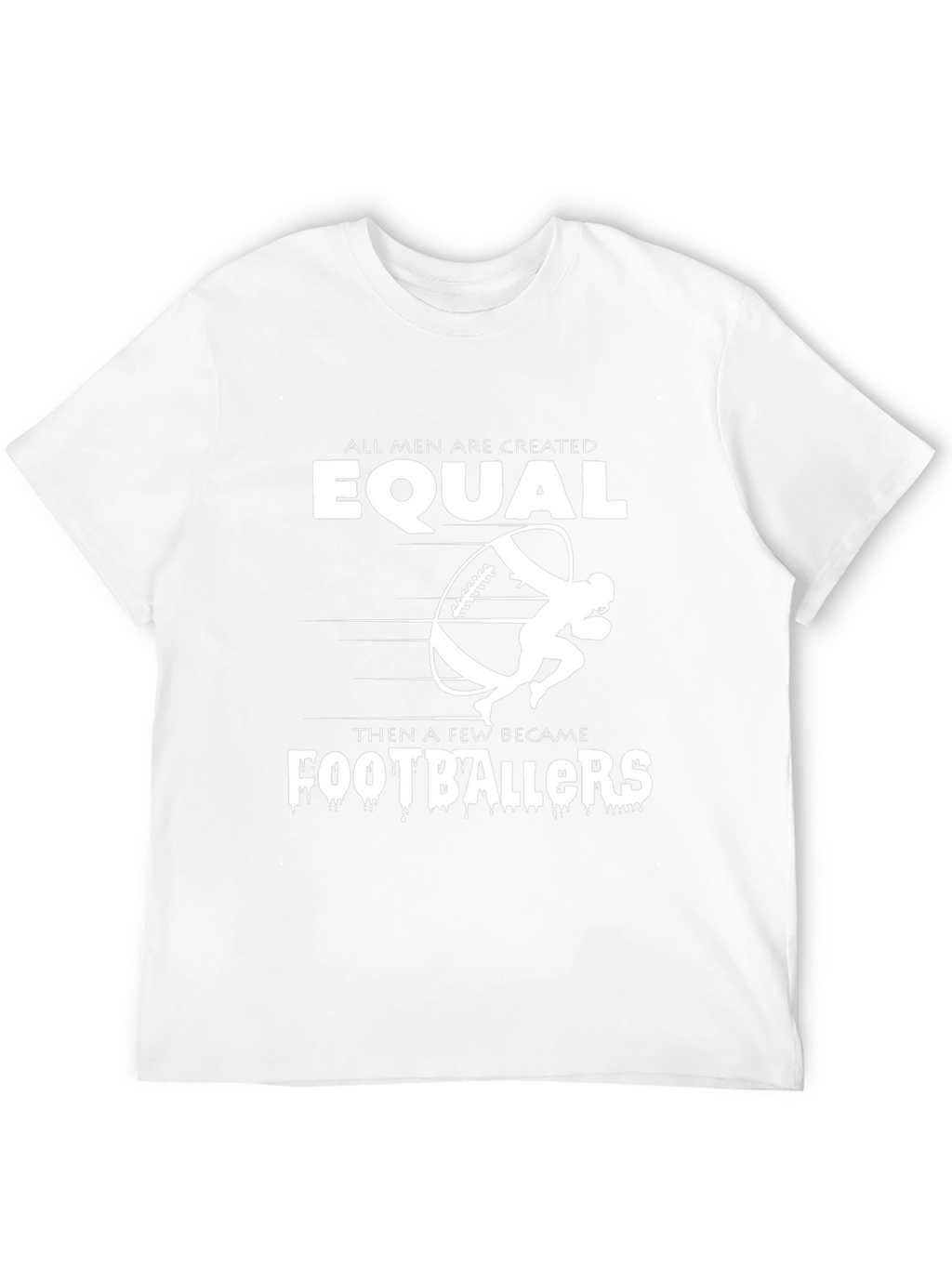 Equal Footballers Graphic Tee - Black Cotton T-Shirt