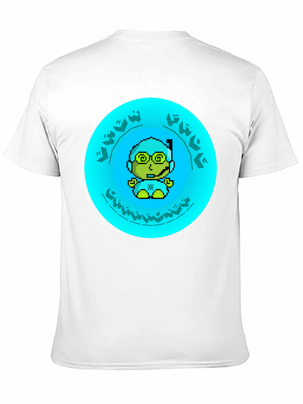 Pixel Diver Graphic Tee - Black Cotton T-Shirt