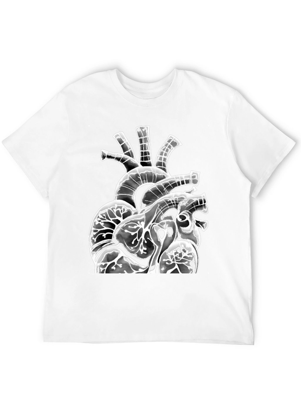 Anatomical Heart Graphic Black T-Shirt