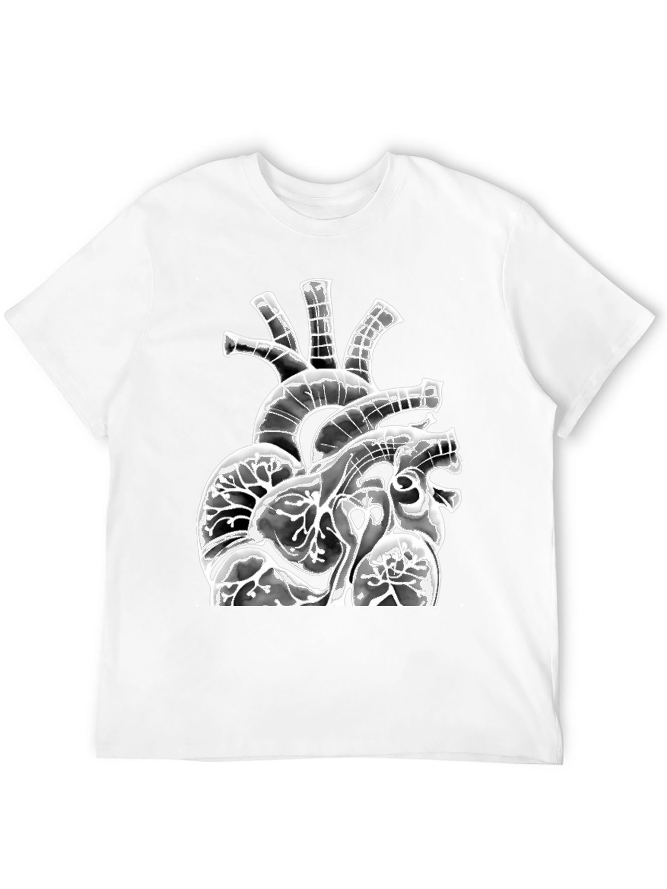 Anatomical Heart Graphic Black T-Shirt