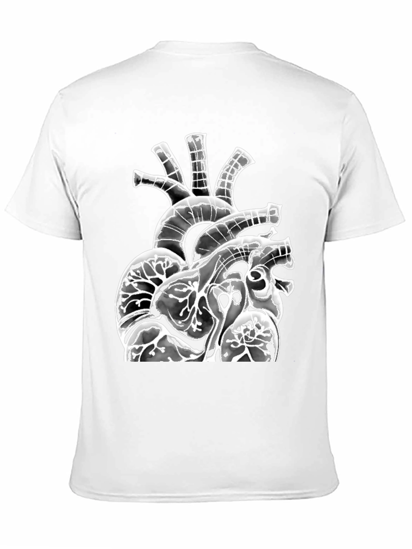 Anatomical Heart Graphic Black T-Shirt