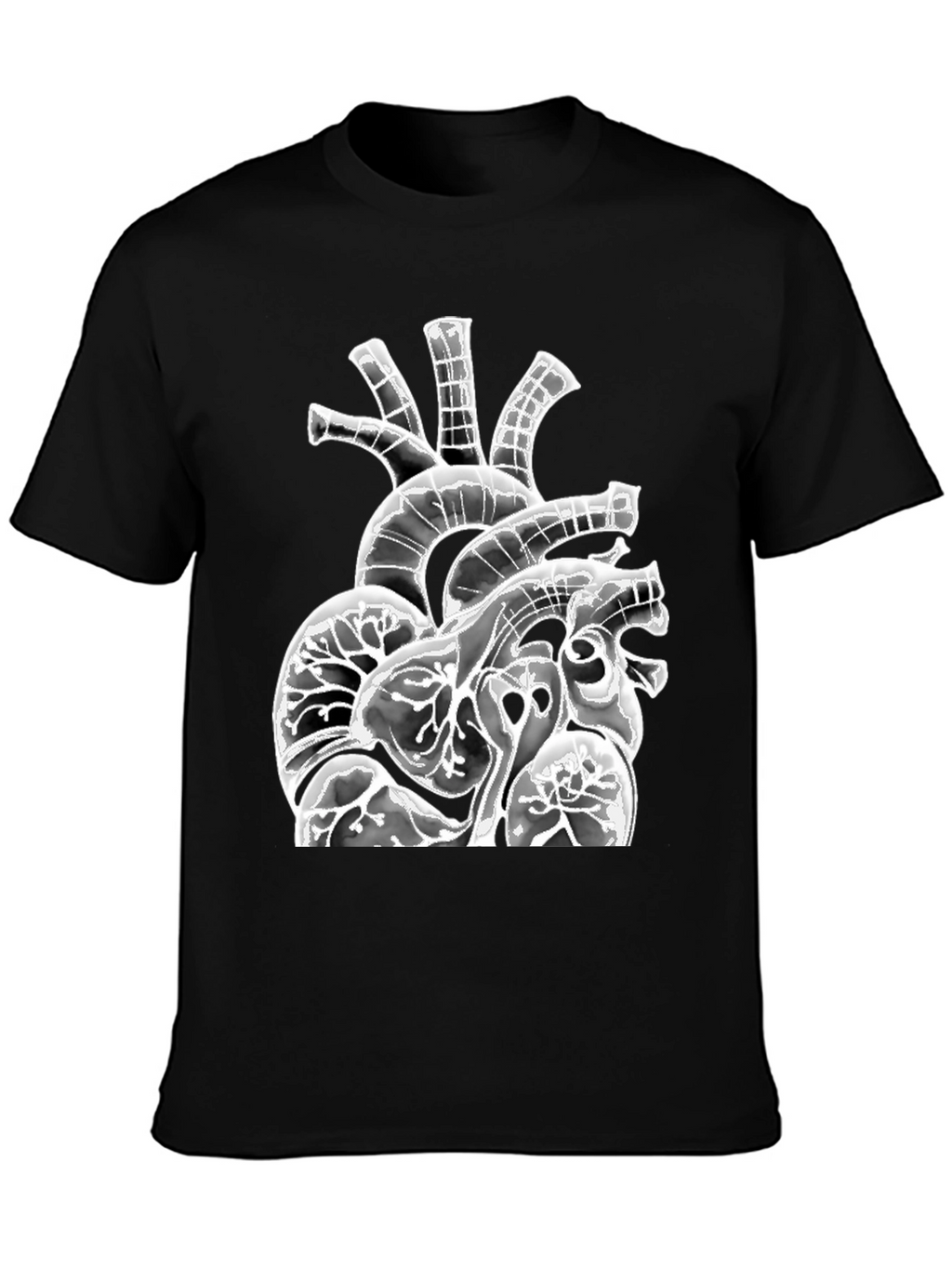 Anatomical Heart Graphic Black T-Shirt