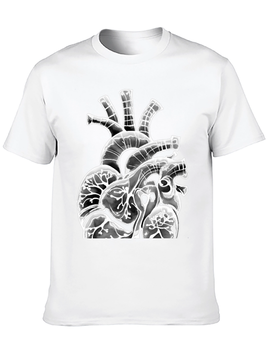 Anatomical Heart Graphic Black T-Shirt